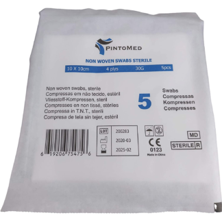 Compresses stériles non tissées