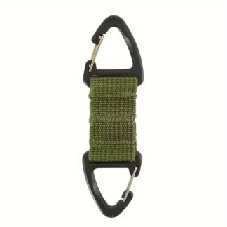 Double mousqueton tactique MOLLE vert